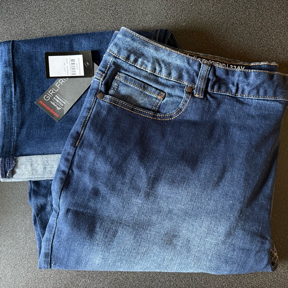 Avenue Stretch Girlfriend Jeans